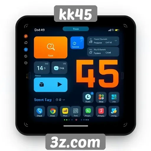 Inovação no design de interface do site kk45